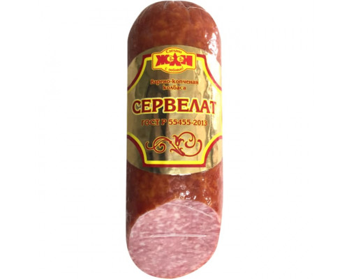 Колбаса варёно-копчёная «Сервелат» Желен